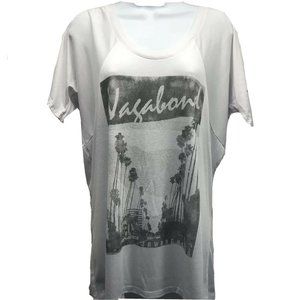 Jaw Breaking Tee Size XL Vagabond White V Neck